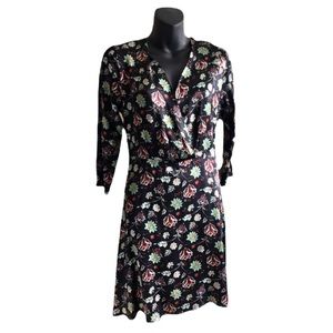 NWT Floral Italian Silk Dress. Size L